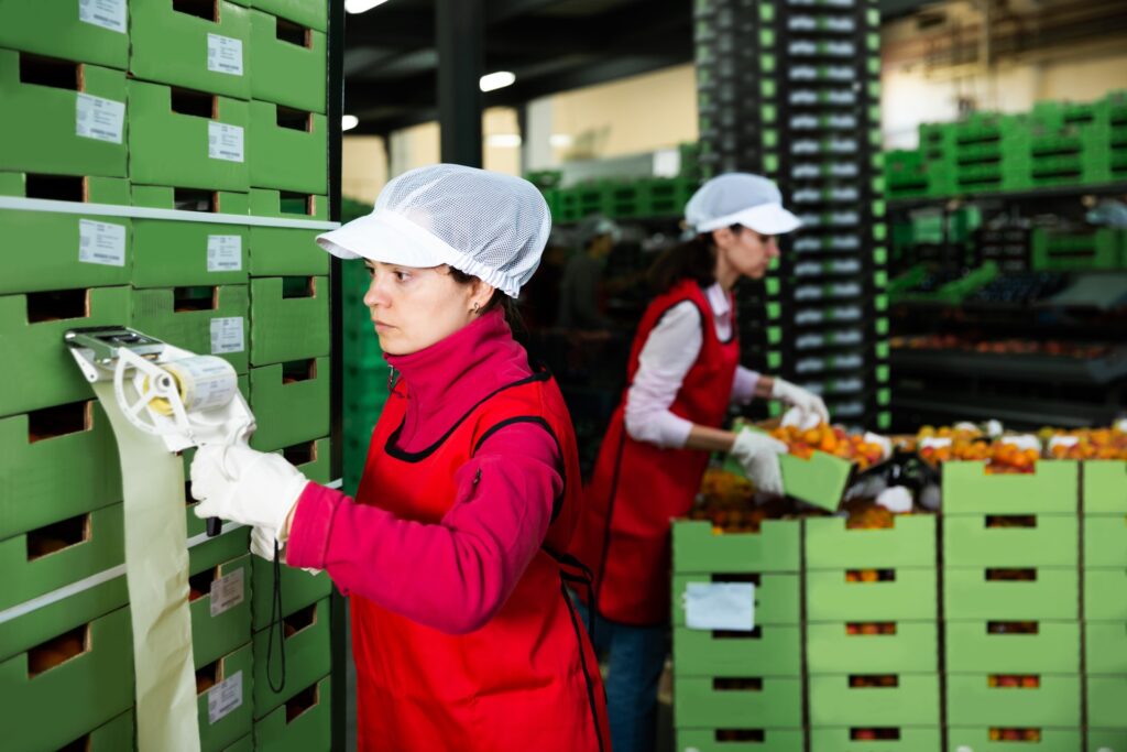 Workers following PCP Import Plan while importing food to Canada